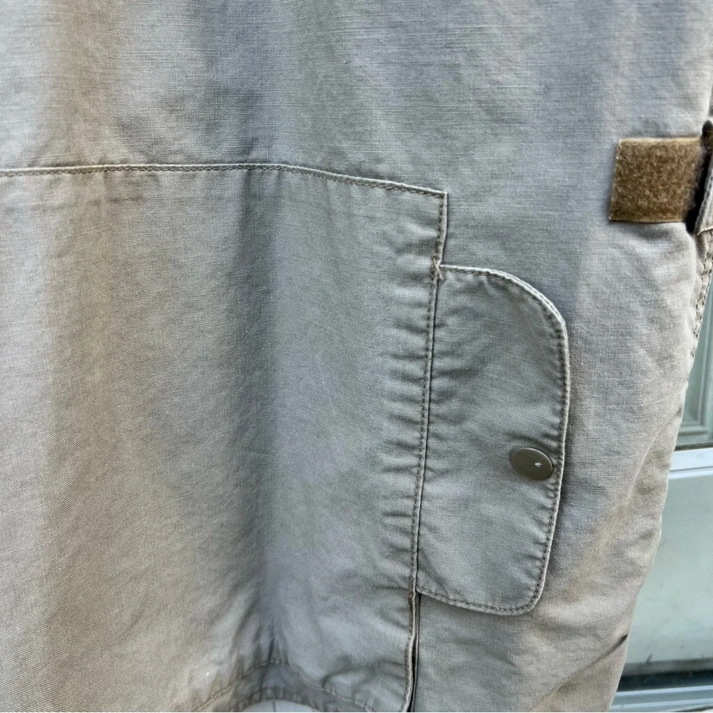 Vintage Banana Republic Men Safari Utility Bush Vest Hooded Hunting Fishing 80’s
